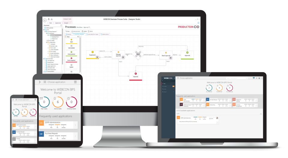 screenshot of WEBCON Business Process Suite